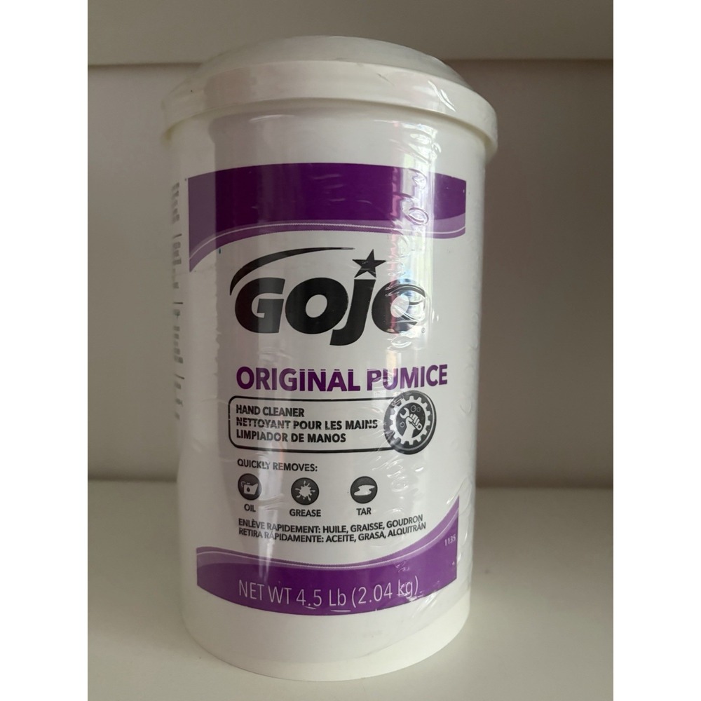 Gojo Original Pumice Hand Cleaner No Scent 4.5 lb, Removes Heavy Grease & Oil